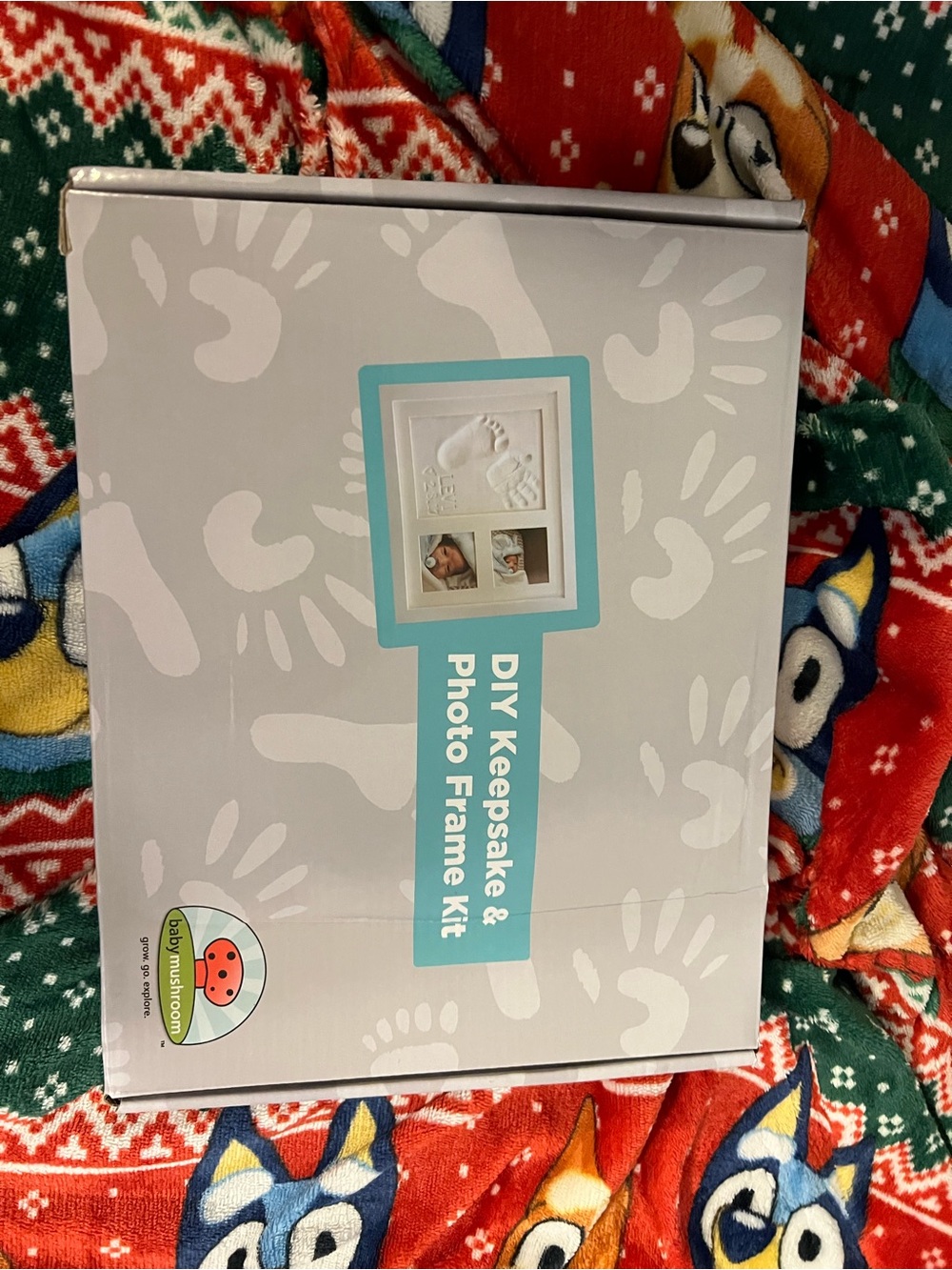 Keepsake Photo Frame Kit in White and Teal Box